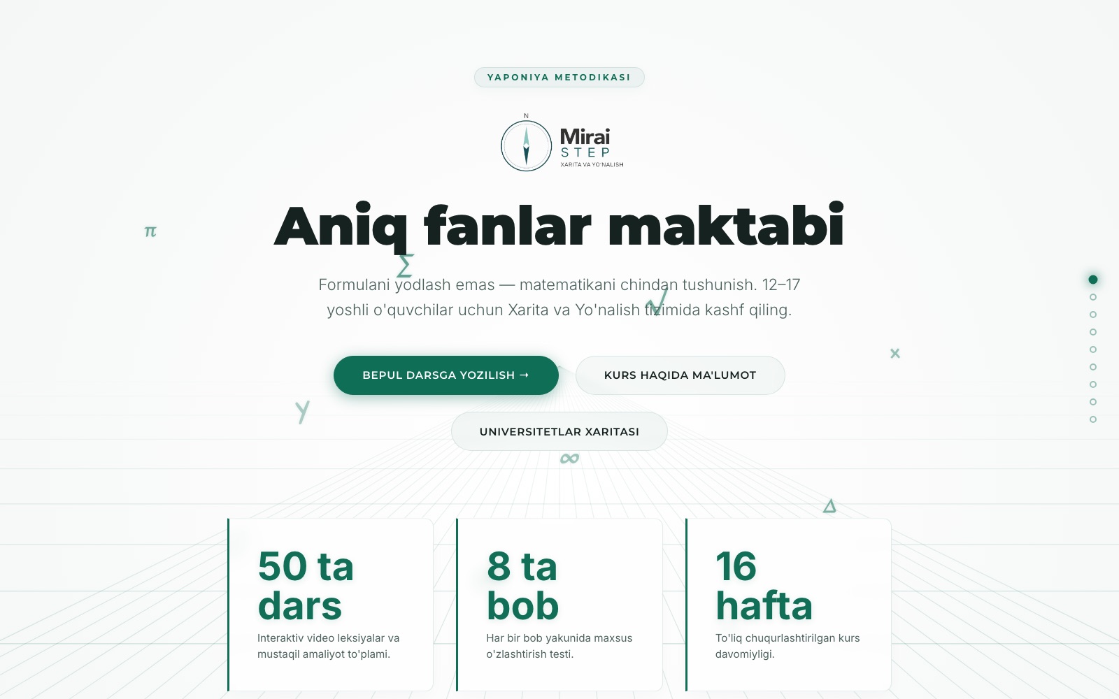 miraistep.uz bosh sahifasi